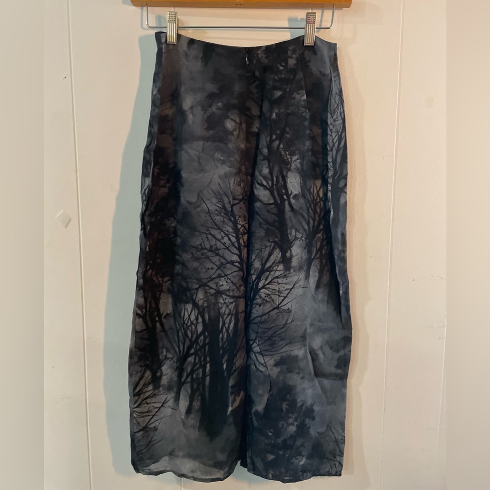 Anthropologie pencil skirt with back slit